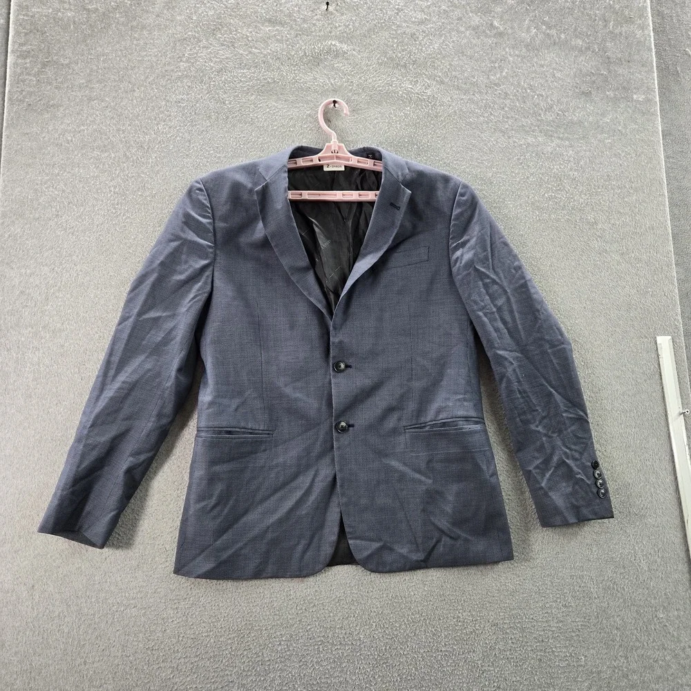 Armani Exchange Men Blazer 33W Blue Suit Jacket Button Long Sleeve
